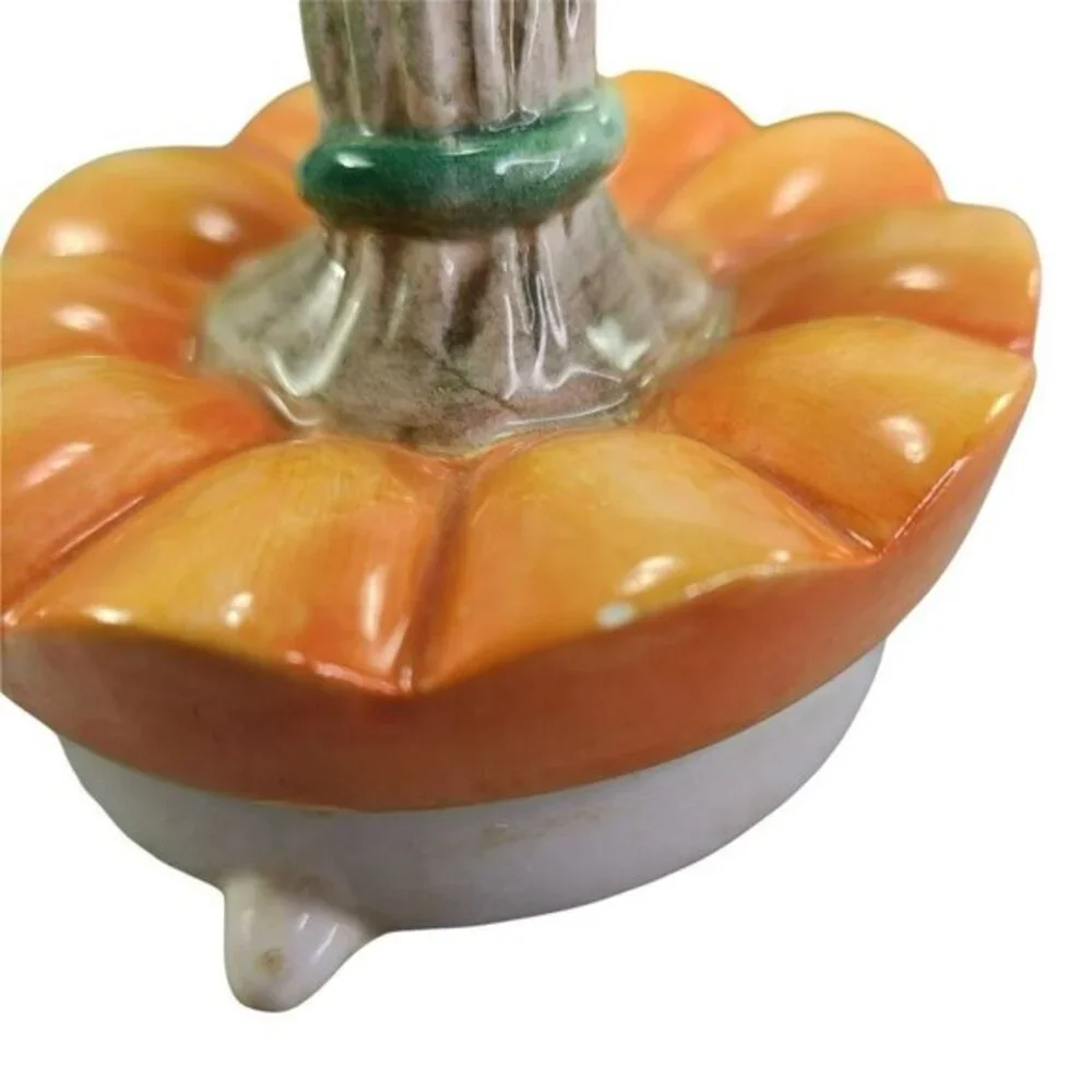 Fitz‎ and Floyd Teapot Its Harvest Time Embossed Handpainted Pumpkin House READ